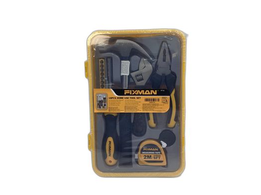 kit ferramentas variadas fixman 18pcs home use tool set