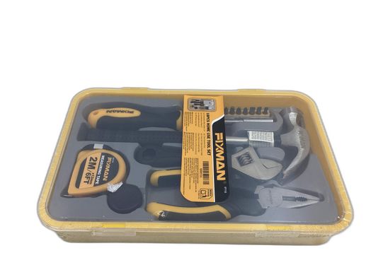 kit ferramentas variadas fixman 18pcs home use tool set