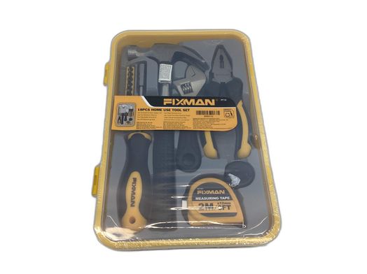 kit ferramentas variadas fixman 18pcs home use tool set