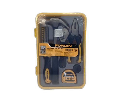 kit ferramentas variadas fixman 18pcs home use tool set