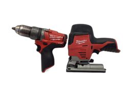 kit herramientas variadas milwaukee kit sierra + taladro