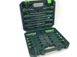 kit herramientas variadas parkside set destornilladores y puntas