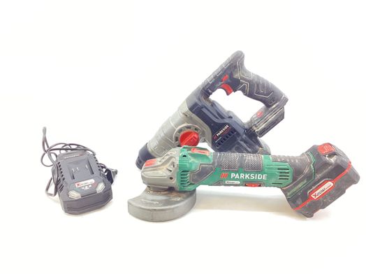 kit ferramentas variadas parkside pack radial y taladro a bateria