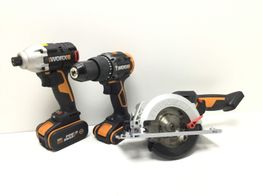 kit herramientas variadas worx sierra circular / taladro y atornillador