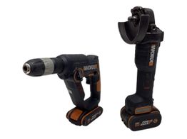 kit herramientas variadas worx radial y taladro a bateria