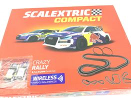 kit pista y coches slot scalextric compact crazy rally