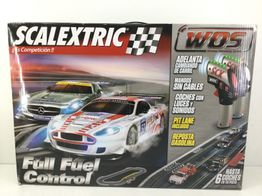 kit pista y coches slot scalextric wos full fuel control