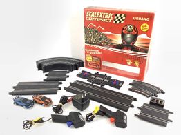 kit pista y coches slot scalextric compact