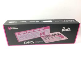 kit teclado y raton krom barbie
