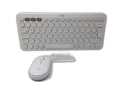 kit teclado y raton logitech pebble
