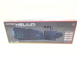 kit teclado y raton the g-lab combo helium