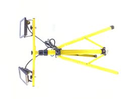 lampara portatil taller powerplus foco led doble con tr&iacute;pode