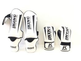 luvas king pro boxing luvas mais caneleiras