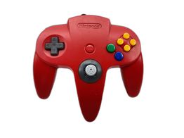 mando nintendo 64 nintendo controller rojo