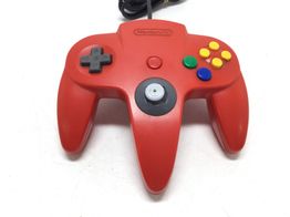 mando nintendo 64 nintendo rojo