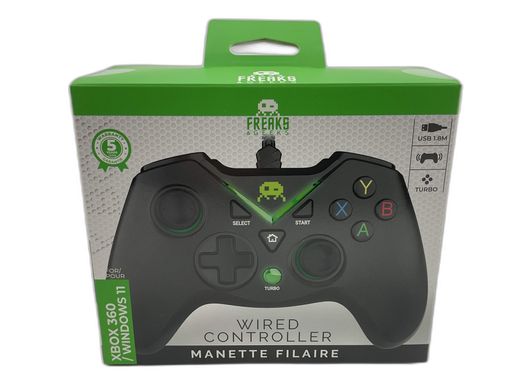 mando xbox 360 freaks and geeks con cable compatible xbox 360/pc