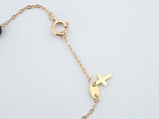 manita oro 18k con onix 