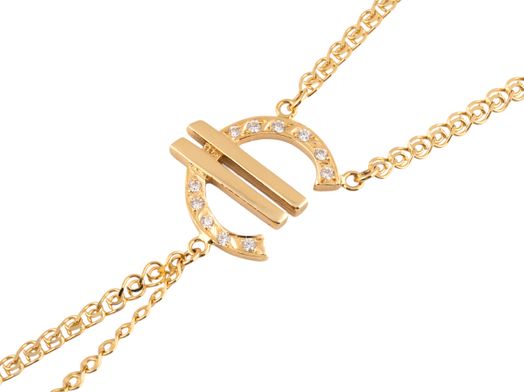 manita oro 18k con circonita 