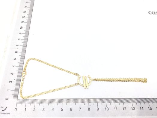 manita oro 18k con circonita 