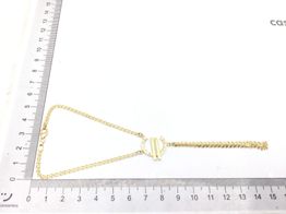 manita oro 18k con circonita 