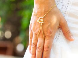 manita oro 18k con circonita 