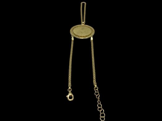 manita oro 18k con circonita 