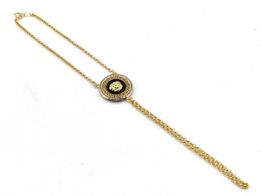 manita oro 18k con circonita,onix 