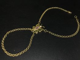 manita oro 18k con circonita 