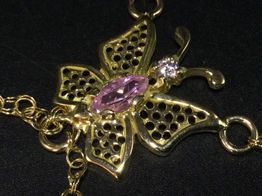 manita oro 18k con circonita 