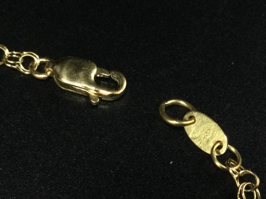 manita oro 18k con circonita 