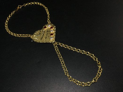 manita oro 18k con circonita 