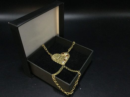 manita oro 18k con circonita 