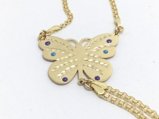 manita oro 18k con circonita 