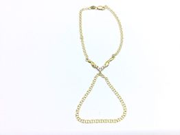 manita oro 18k con circonita 