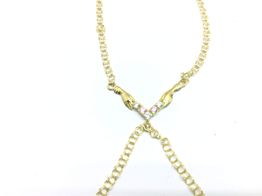 manita oro 18k con circonita 