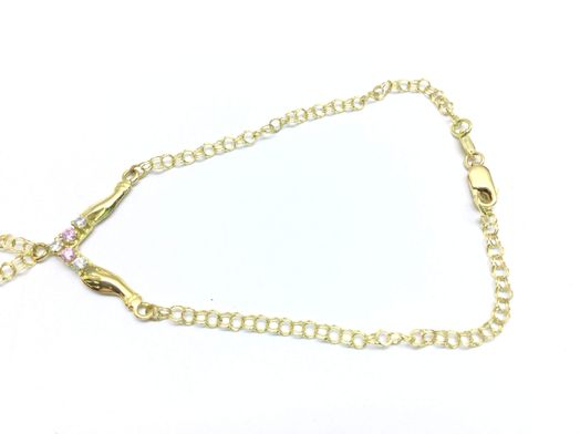 manita oro 18k con circonita 