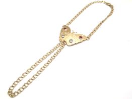 manita oro 18k con circonita 