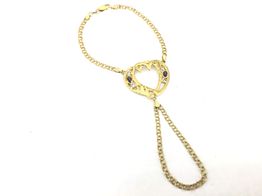 manita oro 18k con circonita 