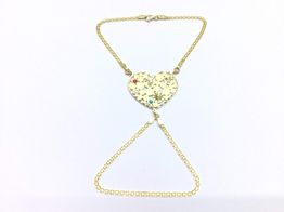 manita oro 18k con circonita 