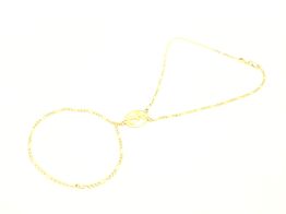 manita oro 18k con circonita 