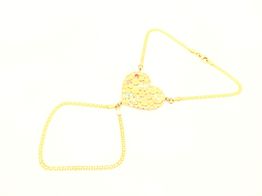 manita oro 18k con circonita 