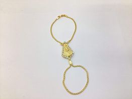 m&atilde;ozinha ouro 18k com pedra con circonita 