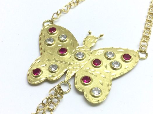 manita oro 18k con circonita 