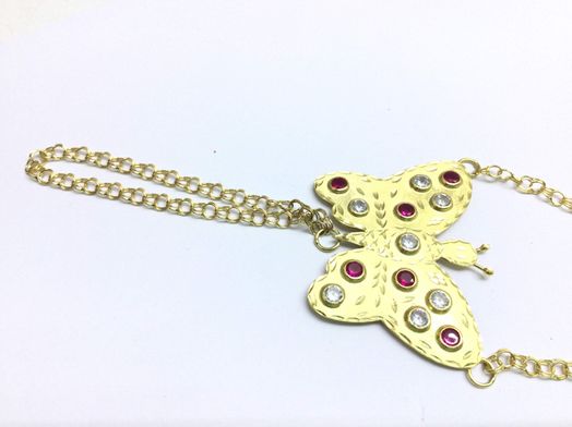 manita oro 18k con circonita 