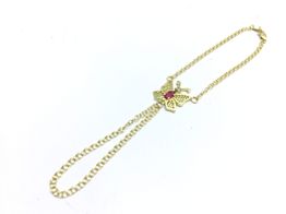 manita oro 18k con circonita 
