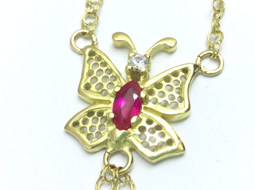 manita oro 18k con circonita 