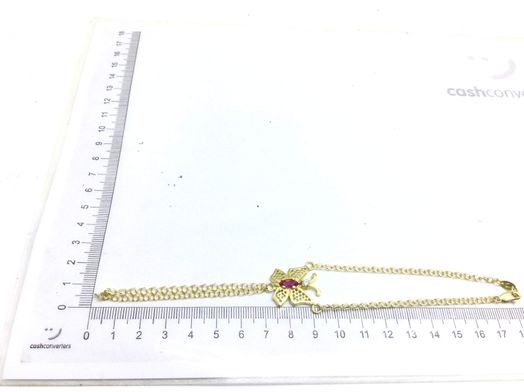 manita oro 18k con circonita 