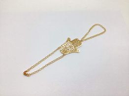 m&atilde;ozinha ouro 18k con sem pedra 