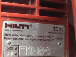 martillo electrico hilti te22
