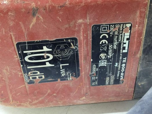 martillo electrico hilti te800avr